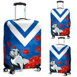 Bulldogs Luggage Covers Anzac Day Poppy Flowers TH4 | Lovenewzealand.co