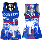 (Custom) Canterbury-Bankstown Bulldogs Special Indigenous - Rugby Team Hollow Tank Top | Lovenewzealand.co
