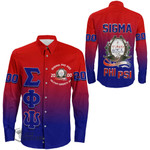 Sigma Phi Psi Gradient Long Sleeve Button Shirt A31 | Africazone.store