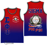 Sigma Phi Psi Gradient Basketball Jersey A31 | Africazone.store
