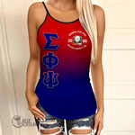 Sigma Phi Psi Gradient Criss Cross Tanktop A31 | Africazone.store