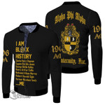 Africa Zone Clothing - Alpha Phi Alpha Black History Fleece Winter Jacket A31 | Africazone.store