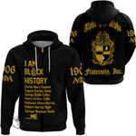 Alpha Phi Alpha Black History Zip Hoodie A31 | Africazone.store