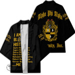 Alpha Phi Alpha Black History Kimono A31 | Africazone.store