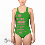 AKA 1908 Black History Women Low Cut Swimsuit A31 | Africazone.store