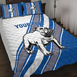 (Custom) Canterbury-Bankstown Bulldogs Simple Style - Rugby Team Quilt Bed Set | lovenewzealand.co
