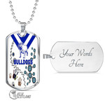 Canterbury-Bankstown Bulldogs Indigenous Special White mix Blue - Rugby Team Dog Tag | lovenewzealand.co
