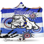 Canterbury-Bankstown Bulldogs Indigenous Victorian Vibes Version 2.0 - Rugby Team Hooded Blanket | Lovenewzealand.co

