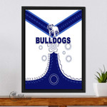 Canterbury-Bankstown Bulldogs Anzac Day Indigenous - Rugby Team Framed Wrapped Canvas | lovenewzealand.co
