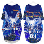 LoveNewZealand Clothing - Custom Canterbury Bankstown Bulldogs Indigenous Rugby Team Batwing Pocket Dress A7 | LoveNewZealand