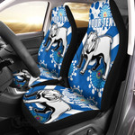 (Custom) Canterbury-Bankstown Bulldogs Blue Indigenous - Rugby Team Car Seat Cover | Lovenewzealand.co
