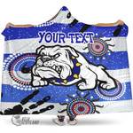 (Custom) Canterbury-Bankstown Bulldogs Indigenous Victorian Vibes Version 2.0 - Rugby Team Hooded Blanket | Lovenewzealand.co
