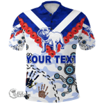 (Custom Personalised) Canterbury-Bankstown Bulldogs Polo Shirt Anzac Day Indigenous K8 | Lovenewzealand.co