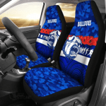 Western Bulldogs Car Seat Covers Anzac Day Poppy Flower K8 | Lovenewzealand.co