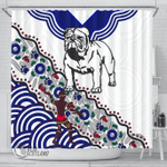 Bulldogs Shower Curtain Indigenous TH5 | Lovenewzealand.co