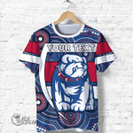 (Custom Personalised) Western Football Bulldogs T Shirt Redamancy Indigenous Australian K13 | Lovenewzealand.co