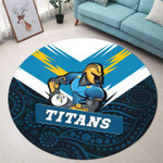 Love New Zealand Round Carpet - Gold Coast Titans Mascot Round Carpet A35