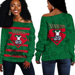 Love New ZealandClothing - South Sydney Rabbitohs Superman Rugby Off Shoulder Sweaters A35 | Love New Zealand.com