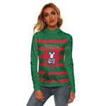 Love New ZealandClothing - South Sydney Rabbitohs Superman Rugby Women's Stretchable Turtleneck Top A35 | Love New Zealand.com