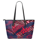 Love New Zealand Leather Tote - Melbourne Demons Leather Tote | Lovenewzealand.com
