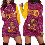 Love New Zealand Clothing - Brisbane Broncos Simple Style Hoodie Dress A35 | Love New Zealand