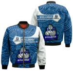 Love New Zealand Clothing - Canterbury-Bankstown Bulldogs Simple Style Zip Bomber Jacket A35 | Love New Zealand