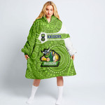 Love New Zealand Clothing - Canberra Raiders Simple Style Oodie Blanket Hoodie A35 | Love New Zealand