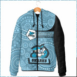 Love New Zealand Clothing - Cronulla-Sutherland Sharks Simple Style Hooded Padded Jacket A35 | Love New Zealand