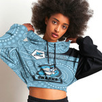 Love New Zealand Clothing - Cronulla-Sutherland Sharks Simple Style Croptop Hoodie A35 | Love New Zealand