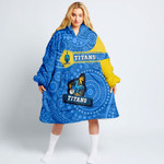 Love New Zealand Clothing - Gold Coast Titans Simple Style Oodie Blanket Hoodie A35 | Love New Zealand