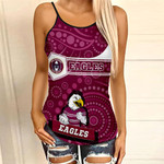 Love New Zealand Clothing - Manly Warringah Sea Eagles Simple Style Criss Cross Tanktop A35 | Love New Zealand