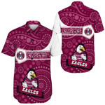 Love New Zealand Clothing - Manly Warringah Sea Eagles Simple Style Short Sleeve Shirt A35 | Love New Zealand