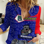 Love New Zealand Clothing - New Zealand Warriors Simple Style Women Casual Shirt A35 | Love New Zealand