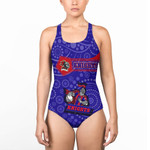 Love New Zealand Clothing - Newcastle Knights Simple Style Women Low Cut Swimsuit A35 | Love New Zealand