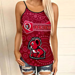Love New Zealand Clothing - Queensland Reds Simple Style Criss Cross Tanktop A35 | Love New Zealand
