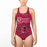 Love New Zealand Clothing - Queensland Reds Simple Style Women Low Cut Swimsuit A35 | Love New Zealand