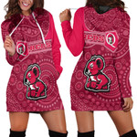 Love New Zealand Clothing - Queensland Reds Simple Style Hoodie Dress A35 | Love New Zealand