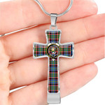 Glass - Tartan Cross Necklace