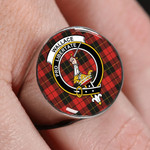 Wallace Weathered Tartan Crest Ring