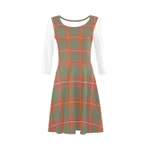Bruce Ancient Tartan 3/4 Sleeve Sundress | Exclusive Over 500 Clans