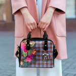 TartanClans Women's Handbag - Spalding Tartan Hibiscus Shoulder Handbag