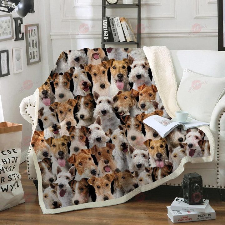 You will have a bunch of wire fox terriers   blanket