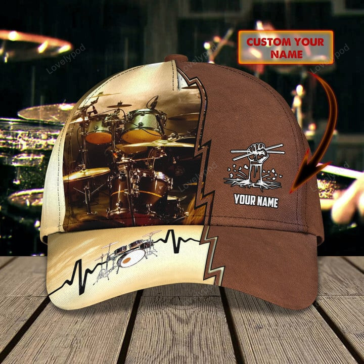 Personalized Name Drum Classic Cap, Drum hat for men and women – Bazin