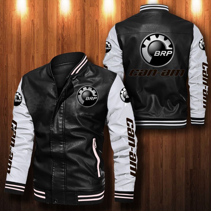 Can-Am Motorcycles Leather Bomber Jacket 1043