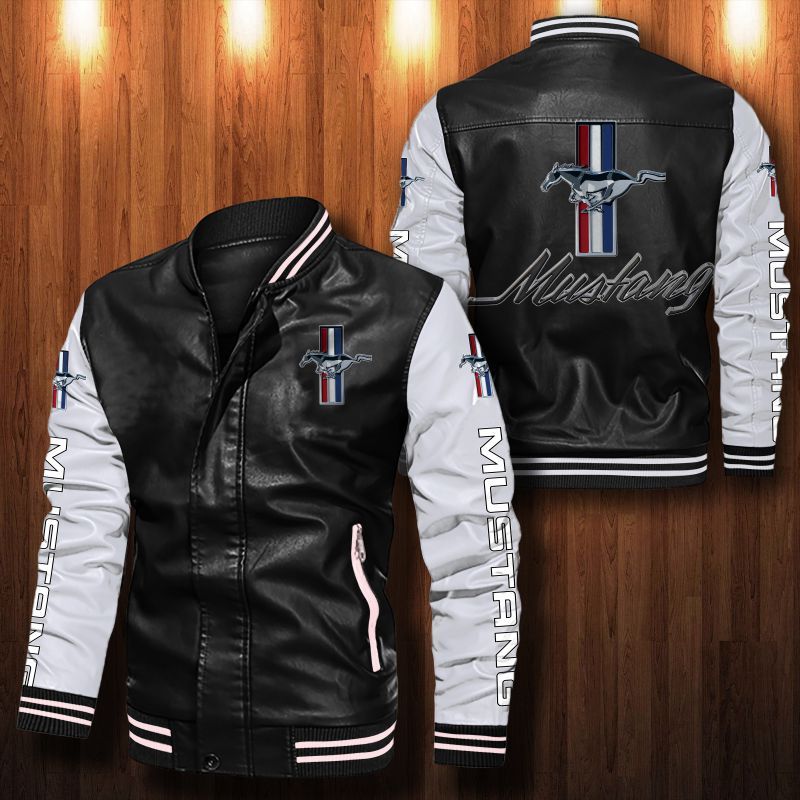 Ford Mustang Leather Bomber Jacket 1050 – OrealExpress
