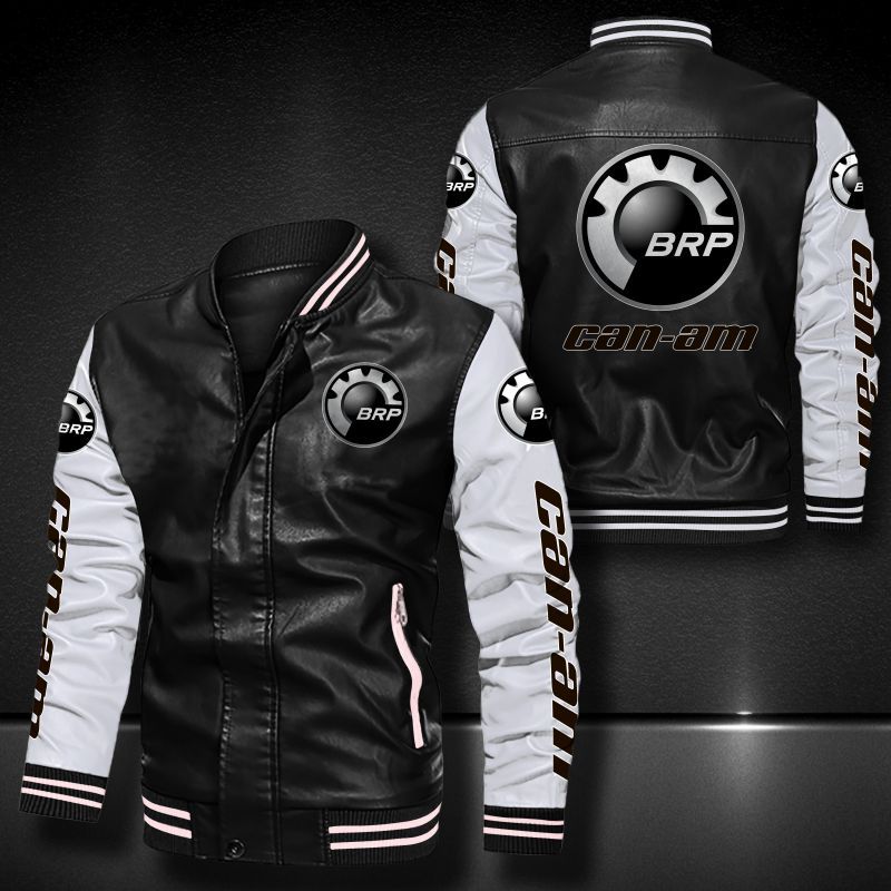Can-Am Motorcycles Leather Bomber Jacket 5008