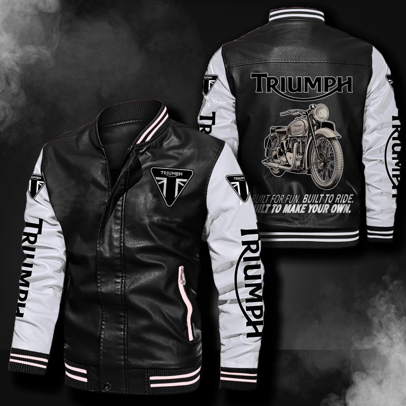 Triumph Motorcycles Leather Bomber Jacket 506