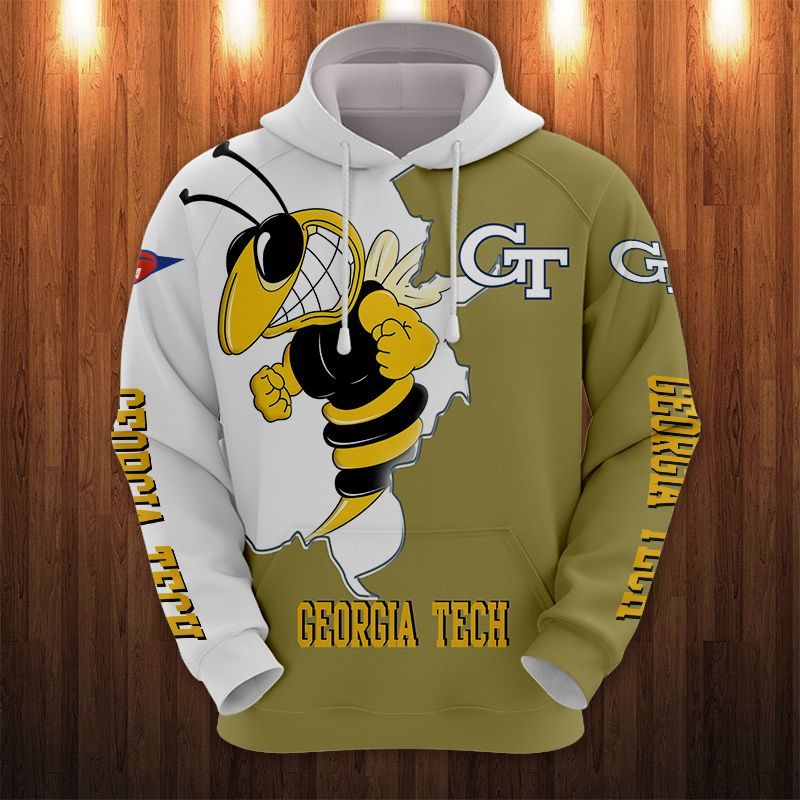 Georgia Tech Yellow Jackets Printing T-Shirt, Polo, Hoodie, Zip, Bomber 2335