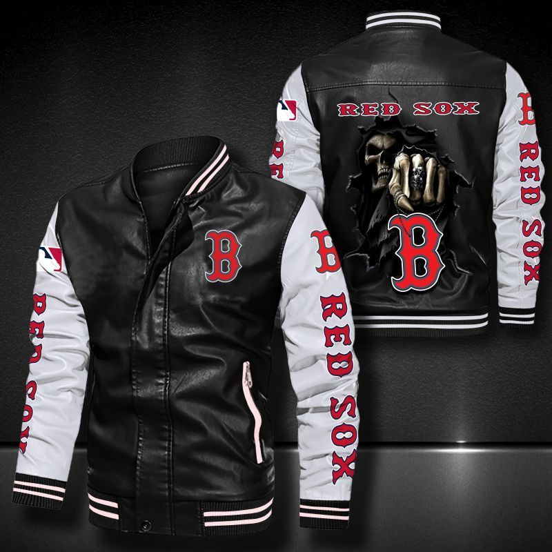 Boston Red Sox Leather Bomber Jacket 618
