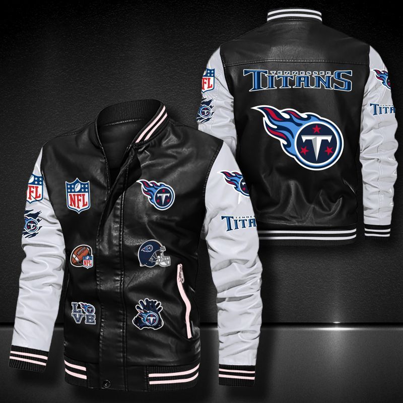 Tennessee Titans Leather Bomber Jacket 581
